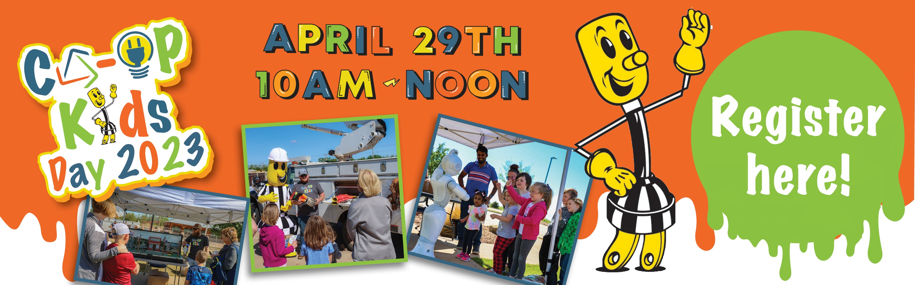 Co-op Kids Day 2023. April 29th 10 a.m. to noon. Register here!