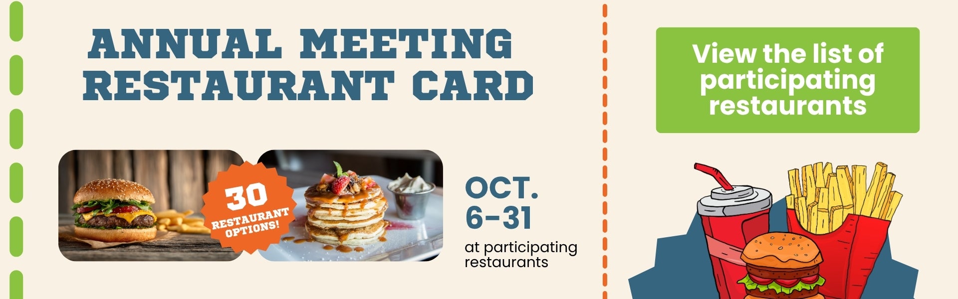 Annual Meeting Participating Restaurants