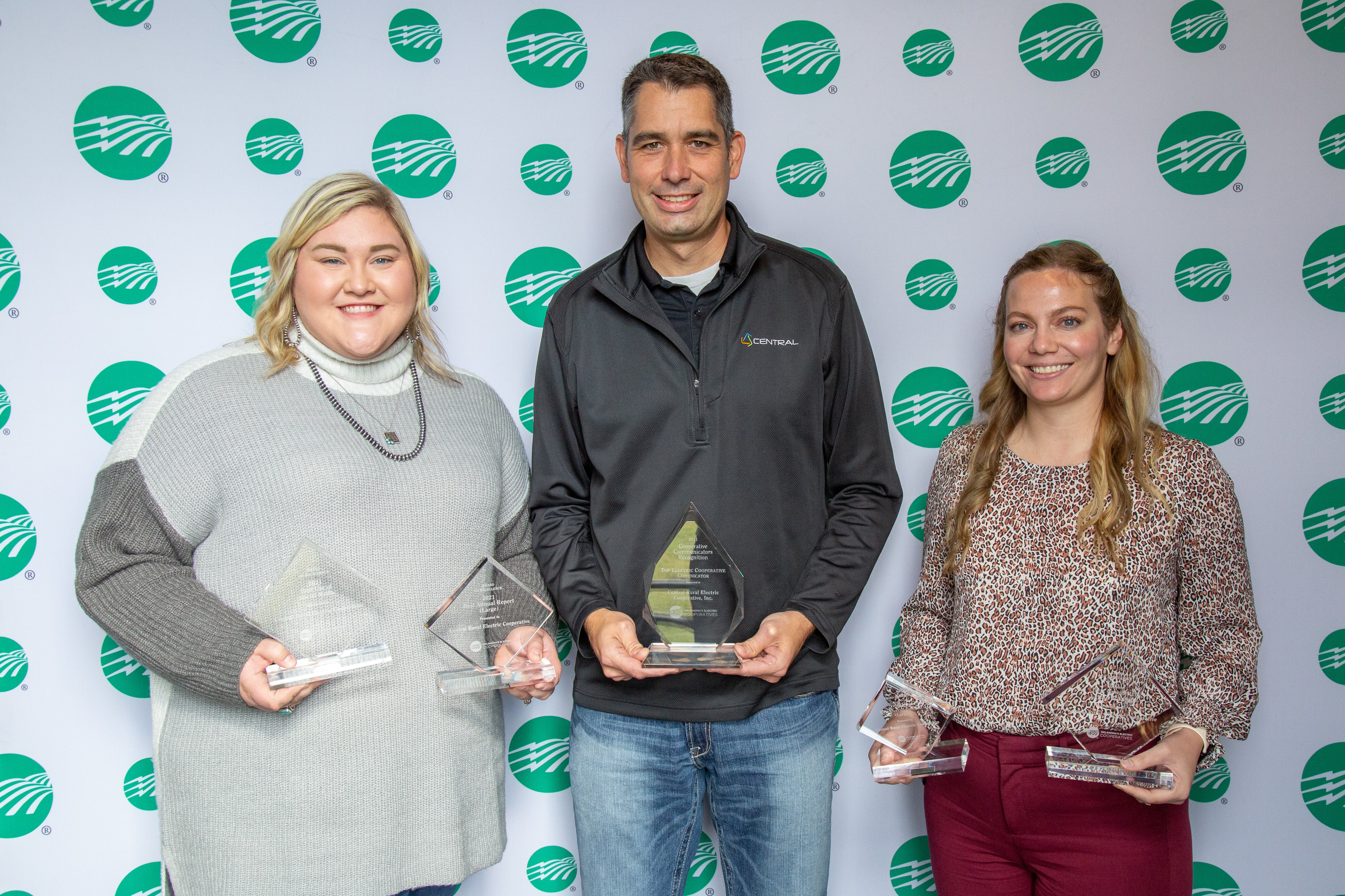 Central’s marketing team accepted OKLU Awards in November.