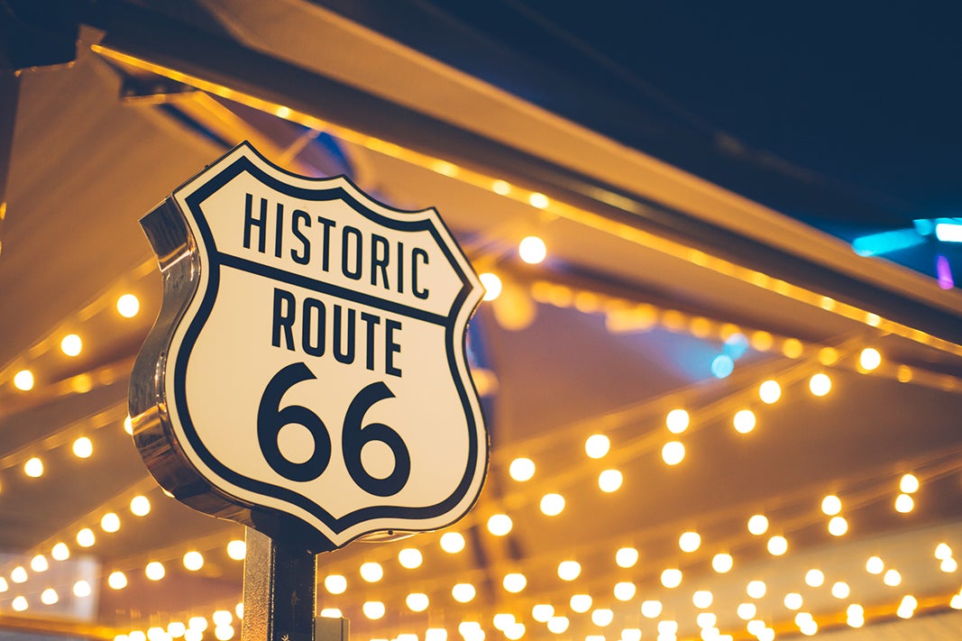 Interstate Route 66 signage