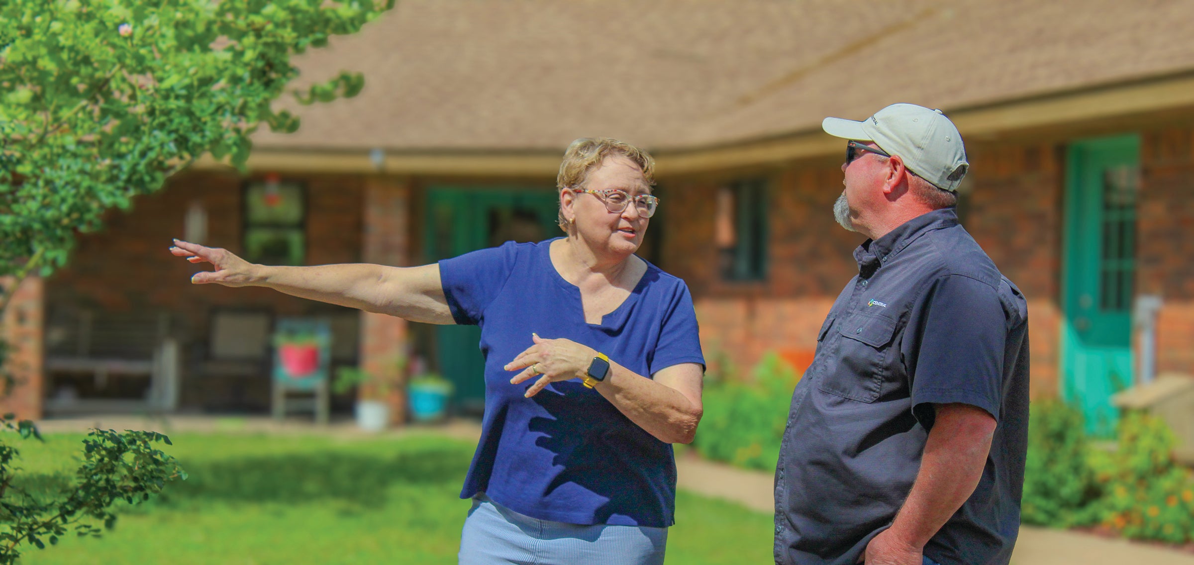 Central's Engineering Technician speaks with a member.